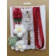 Yolanda Cranberry And Four-Leaf Clover JSK(Reservation/Full Payment Without Shipping)